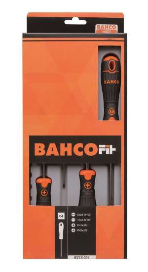 Afbeeldingen van Bahco bahcofit schroevendraaierset, 4 stuks