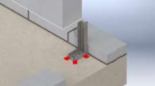 Afbeeldingen van GB Kimblok steller 200x100 2x25x55x25 Elektrolytisch Verzinkt