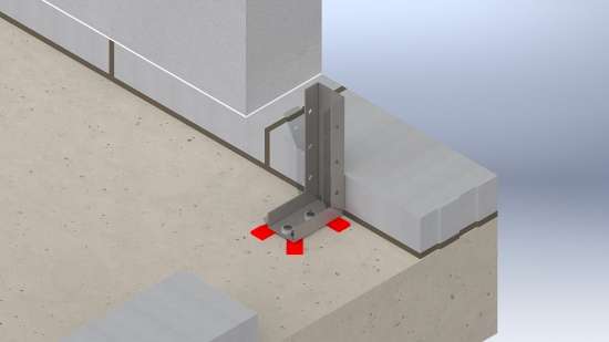 Afbeeldingen van GB Kimblok steller 200x100 2x25x55x25 Elektrolytisch Verzinkt