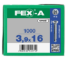 Afbeeldingen van Spax boorschroef Fex-A in doos 3.9x16