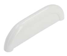 Afbeeldingen van Siro Meubelgreep kunststof - boorafstand 64mm/L 85mm/H 26mm/B 10mm - wit 