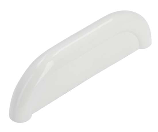 Afbeeldingen van Siro Meubelgreep kunststof - boorafstand 64mm/L 85mm/H 26mm/B 10mm - wit 