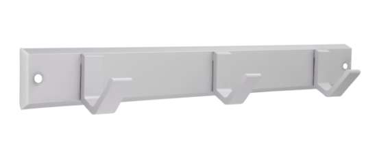 Afbeeldingen van Siro Haaklijst metaal - boorafstand 312mm/L 332mm/H 47mm/B 44mm mat aluminium 