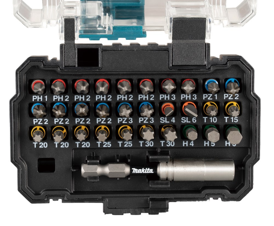 Afbeeldingen van Makita slagschroefbitset E-13552 - 31 delig - 25mm 1/4''