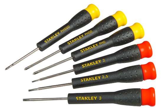 Afbeeldingen van Stanley precisie schroevendraaierset - 6 delig