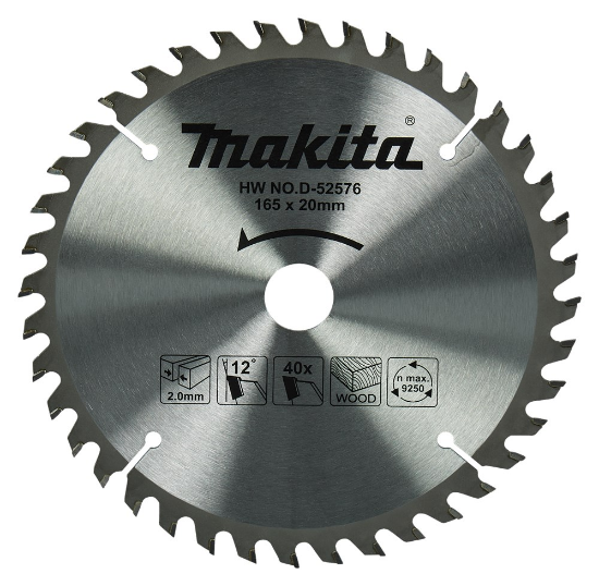 Afbeeldingen van Makita HM zaagbl 165x20x2 T40 D-52576