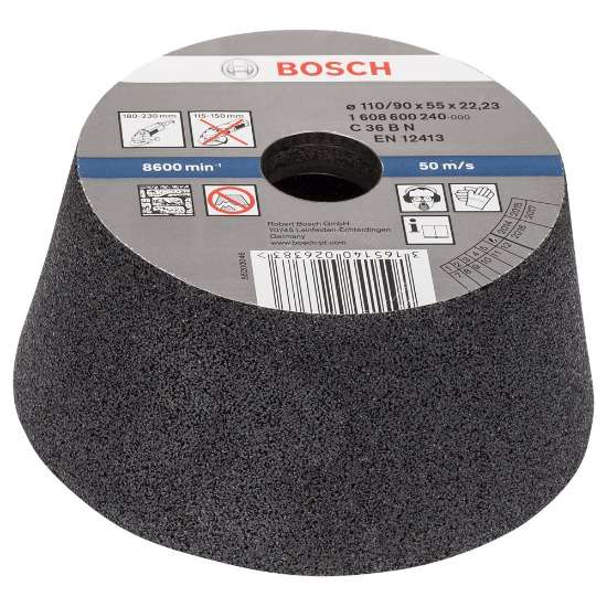 Afbeeldingen van Bosch Schuurkom, conisch - steen/beton