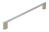 Afbeeldingen van Siro Meubelgreep metaal - boorafstand 352mm/L 372mm/H 38mm/B 10mm - RVS 