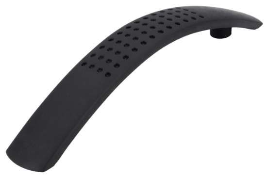 Afbeeldingen van Siro Meubelgreep kunststof - boorafstand 96mm/L 137mm/H 24mm/B 20mm zwart 