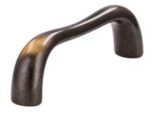 Afbeeldingen van Siro Meubelgreep metaal - boorafstand 64mm/L 74mm/H 23mm/B 13mm antiek messing 