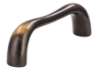 Afbeeldingen van Siro Meubelgreep metaal - boorafstand 64mm/L 74mm/H 23mm/B 13mm antiek messing 