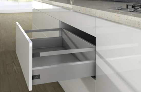 Afbeeldingen van Frontlade Set met Reling H218/126 L650 Zilver