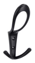 Afbeeldingen van Siro Kapstokhaak metaal - boorafstand 25mm/L 161mm/H 71mm/B 76mm - mat zwart 