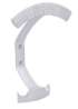 Afbeeldingen van Siro Kapstokhaak metaal - boorafstand 27mm/L 152mm/H 69mm/B 109mm - chroom mat 