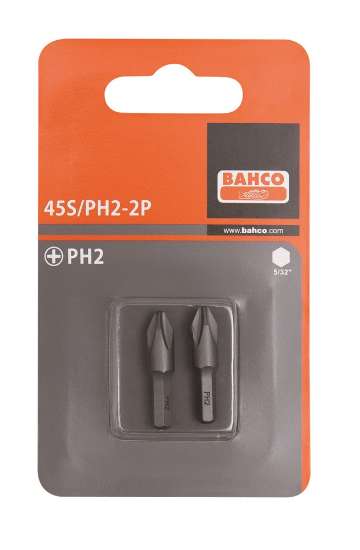 Afbeeldingen van Bahco bits ph 2 25mm 5/32 2stuks
