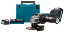 Afbeeldingen van Makita Haakse slijper GA013GM201 - XGT 40v Max 2x 4,0Ah li-on accu 125mm - met rem en lader in Mbox 