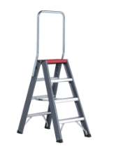 Afbeeldingen van Altrex dubbel oploopbare trap Falco - 2x4 treden 