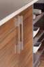 Afbeeldingen van Siro Meubelgreep metaal - boorafstand 192/288mm/L 316mm/H 29mm/B 10mm RVS effect 