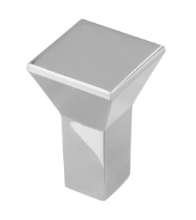 Afbeeldingen van Siro Meubelknop metaal - L 15mm/H 24mm/B 15mm - chroom glanzend 