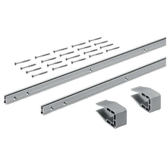 Afbeeldingen van Hettich SlideLine M Profielsets: 2 profielen, Profielhoogte mm 16 mm, Lengte 4000 mm