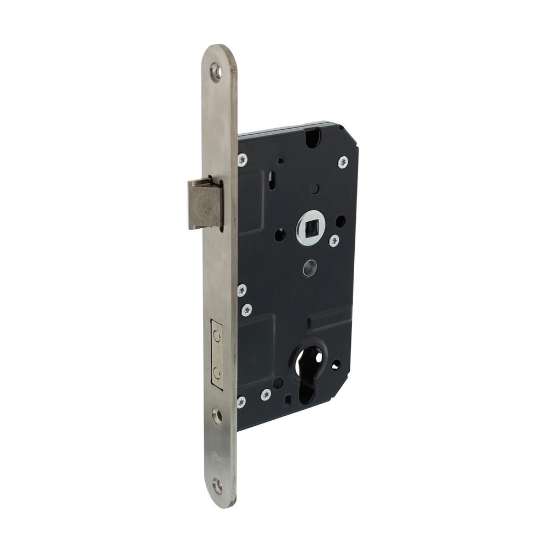 Afbeeldingen van INTERSTEEL SKG2 veiligheidscilinderslot 72mm, rvs voorplaat afgerond 25x238 9553