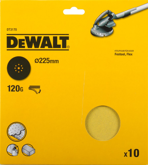 Afbeeldingen van DeWALT Klitschuurschijf DT3170