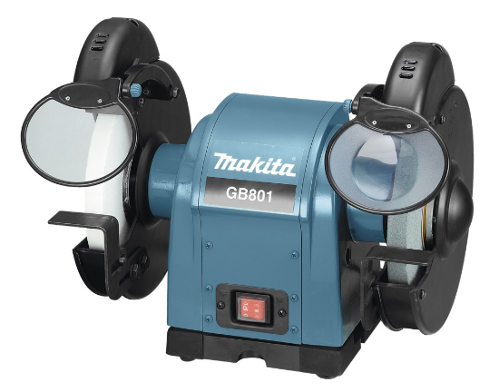 Afbeeldingen van Makita Werkbankslijper GB801 - 230v 550Watt 205mm 