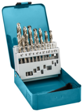 Afbeeldingen van Makita Metaalborenset D-54025 - 19 delig - HSS-G 