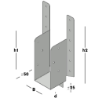 Afbeeldingen van GB Raveeldrager met strip 190/50x115mm Sendzimir Verzinkt