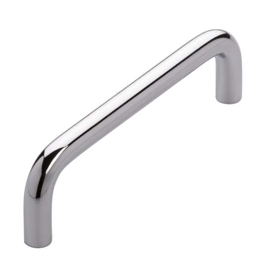 Afbeeldingen van Siro Meubelgreep metaal - boorafstand 96mm/L 104mm/H 27mm/B 8mm chroom glanzend 