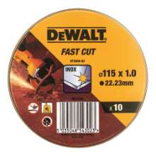 Afbeeldingen van DeWALT Doorslijpschijf inox 115x1x22,2mm in blik DT3506