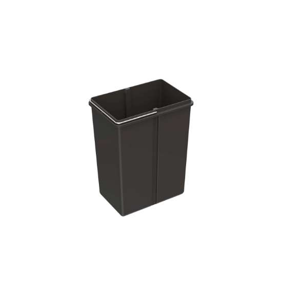 Afbeeldingen van Hettich Emmer 8 l, kunststof, antraciet, B x T x H 225 x 152 x 295 mm, voor afvalsysteem Bin.it Smart