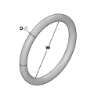 Afbeeldingen van GB Ring licht (gelast) 50x6 Ø5,8 Elektrolytisch Verzinkt