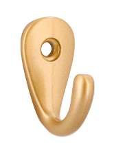 Afbeeldingen van Siro Kapstokhaak metaal - L 35mm/H 27mm/B 18mm - goud mat 