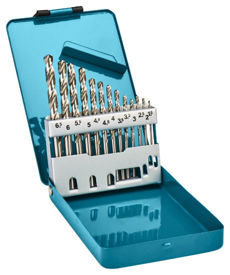 Afbeeldingen van Makita Metaalborenset D-54019 - 13 delig - HSS-G 