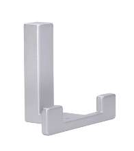 Afbeeldingen van Siro Kapstokhaak metaal - boorafstand 32mm/L 61mm/H 40mm/B 70mm aluminium 