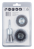 Afbeeldingen van Makita Borstelset 3dlg 6mm Pens/Vlak D-66070