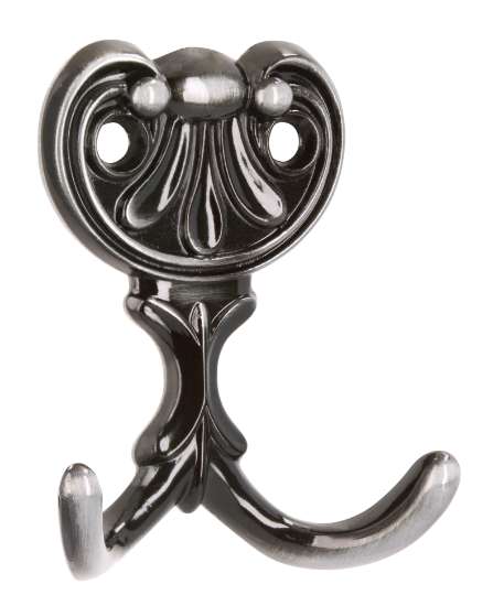 Afbeeldingen van Siro Kapstokhaak metaal - boorafstand 24mm/L 66mm/H 20mm/B 56mm antiek ijzer 
