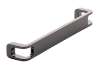 Afbeeldingen van Siro Meubelgreep metaal - boorafstand 160mm/L 169mm/H 29mm/B 20mm zwart chroom glanzend 