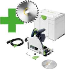 Afbeeldingen van Festool invalcirkelzaagmachine TS 60K-Plus Master Edition - Ø168mm 1500 Watt - inclusief zaagbladen in systainer