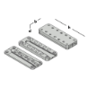 Afbeeldingen van GB blinde houtverbinding - 110x40x12mm 71x171mm - aluminium