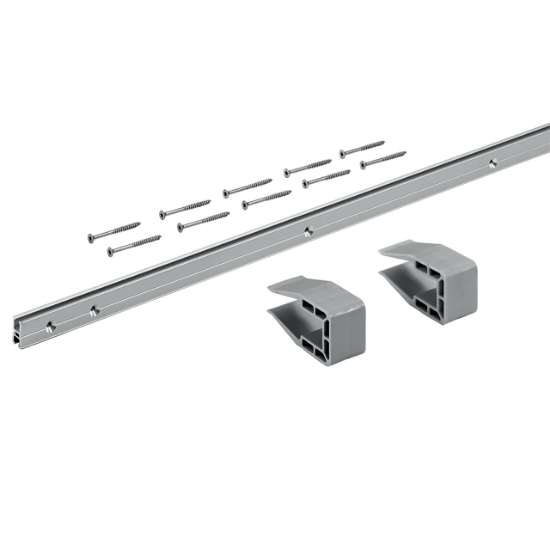 Afbeeldingen van Hettich SlideLine M Profielsets: 1 profiel, Profielhoogte mm 18 mm, Lengte 4000 mm
