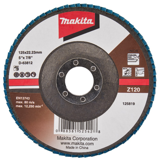 Afbeeldingen van Makita Lamellenschijf D-63812 - Ø125mm - Z120 