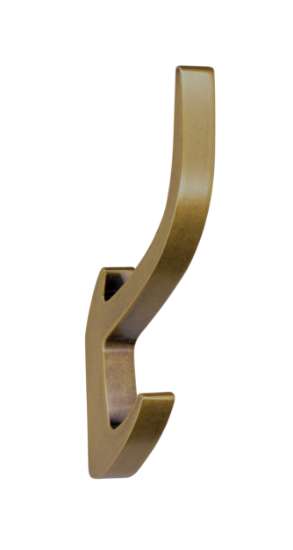 Afbeeldingen van Siro Kapstokhaak metaal - boorafstand 32mm/L 150mm/H 71mm/B 15mm vintage goud 