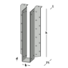 Afbeeldingen van GB raveeldrager I-ligger met lip - 45x300x1,25mm - sendzimir verzinkt
