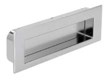 Afbeeldingen van Siro Schelpgreep metaal - boorafstand 96mm/L 112mm/H 13mm/B 38mm chroom glanzend/mat 