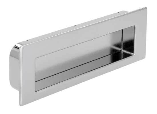 Afbeeldingen van Siro Schelpgreep metaal - boorafstand 96mm/L 112mm/H 13mm/B 38mm chroom glanzend/mat 