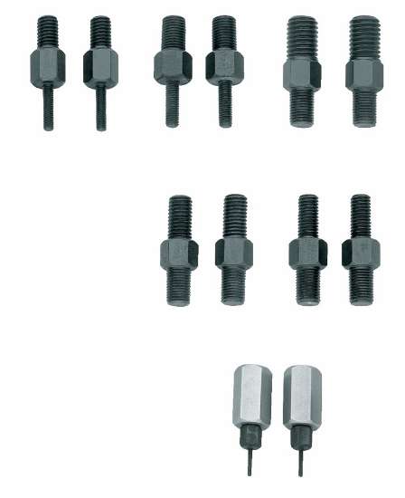 Afbeeldingen van GEDORE Set draadeind-adapters voor één- en tweegats toepassingen, elk 2 stuks 1.81/20