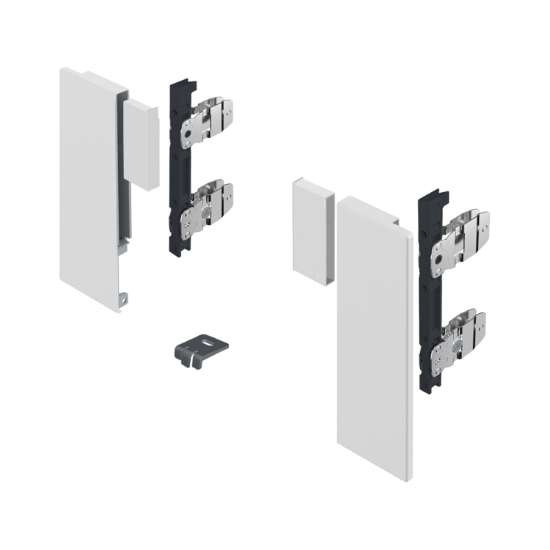 Afbeeldingen van Hettich AvanTech YOU Set verbinder voor vorm te geven inliggend front, gebruik met ladezijwand, systeemhoogte  187,  wit