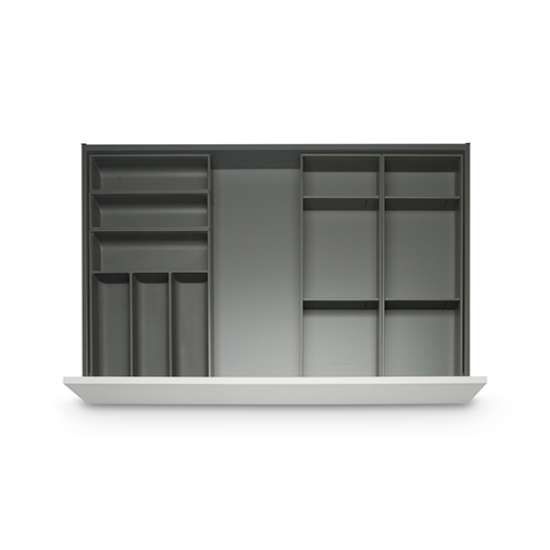 Afbeeldingen van Blum Bestekindeling voor werkbestek Legrabox - corpusbreedte 1000mm en groter diepte 650mm - carbonzwart OL.BA6510S2IND